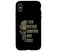 I Can Neither Confirm Nor Deny Glomar Response Skull Design Case for iPhone X/XS