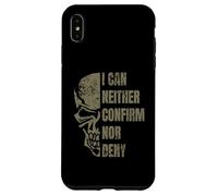 I Can Neither Confirm Nor Deny Glomar Response Skull Design Case for iPhone XS Max