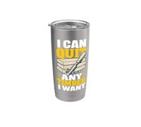 I Can Quit Timber Carving Stainless Steel Insulated Tumbler