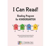 I Can Read! - Kindergarten Reading Program: Phonics-based with sight words included; for individual and small group instruction