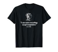 I Can Resist Everything Except Temptation Oscar Wilde T-Shirt