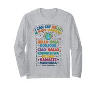 I Can Say Hello Many Languages World Culture Long Sleeve T-Shirt