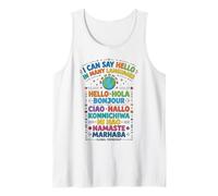I Can Say Hello Many Languages World Culture Tank Top