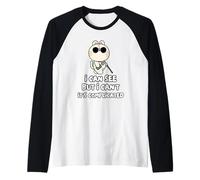 I Can See But I Can't It's Complicated Raglan Baseball Tee