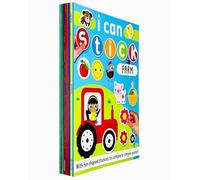 I Can Stick Collection 8 Books Set(Sticker & Colouring Books)(Princesses, Things That Go, Unicorns, Dinosaurs, Fairies, Ocean Creatures, Mermaids & Farm)