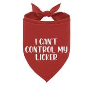I Can’t Control My Licker Dog Bandana, Sloppy Kisses Bandana, Slobbery Dog, Funny Cute Pet Triangle Scarf, Pet Scarf Accessories for Small Medium Dogs Cats Photo Prop