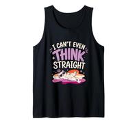 I can t Even Think Straight LGBT Pride Lesbian Tank Top