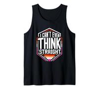 I can t Even Think Straight LGBT Pride Lesbian Tank Top