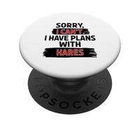 I Can’t Hares Joke Funny Sarcastic Humor Rabbit Lover PopSockets Adhesive PopGrip