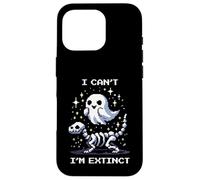 I Can’t, I’m Extinct | Pixel Art Dinosaur Fossil Case for iPhone 16 Pro