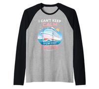 I Can’t Keep Calm It’s My First Cruise Birthday Trip 2026 Raglan Baseball Tee