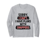 I Can’t Snappers Joke Funny Sarcastic Snapping Turtle Lover Long Sleeve T-Shirt