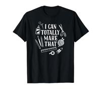 I Can Totally Make that Crafter DIY Scrapbooking Knitting Value Graphic T-Shirt, Men, Black, L