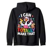 I Can Totally Make That Funny Crafting Goose For DIY Crafter Zip Hoodie