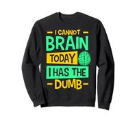 I Cannot Brain Today I Has the Dumb Funny Sarcastic Sweatshirt