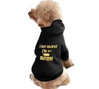 I Can't Believe I'm Not Butter! Dog Clothes Short Sleeve Pet Hoodie Cute Cat Costume Jacket Tee for Small Dogs 2XL