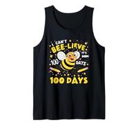 I Can't Believe Its Been 100 Days Cute Bee 100th Day School Tank Top