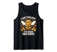 I Can't Believe Its Been 100 Days Funny Bee 100th Day School Tank Top