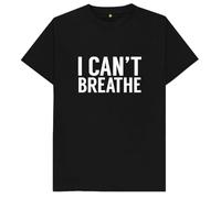 I Cant Breathe Black Lives Matter Kids Womens Mens T Shirt XXL Black