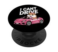 I Cant Drive Funny Hamster Meme Animal Car Lover PopSockets Adhesive PopGrip