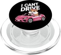I Cant Drive Funny Hamster Meme Animal Car Lover PopSockets PopGrip for MagSafe