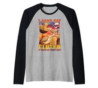 I Can't Eat Gluten It Makes My Tummy Hurt Raglan Baseball Tee