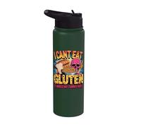 I Can't Eat Gluten (It Makes My Tummy Hurt) Stainless Steel Insulated Water Bottle