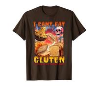 I Can't Eat Gluten It Makes My Tummy Hurt T-Shirt, Men, Brown, Medium