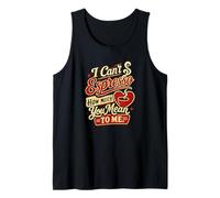I Can't Espresso How Much You Mean Coffee Pun Tank Top