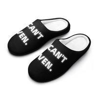 I Can't Even Mens Slippers Memory Foam Winter Warm Sandals Slip On House Shoes Size 7-14
