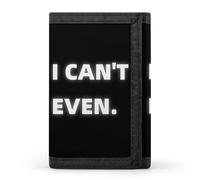 I Can't Even Men's Wallets Trifold Women Purse with Coin Pocket 8 Card Slots Keyring Photo Window