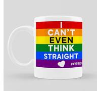 I Can't Even Think Straight Pride Mug Celebrate Love and Equality LGBTQ+ Mug Pride Month Mug, Happy Pride, Ceramic Pride Mug, Rainbow Mug, Equality Mug, Pride Gifts, Love is Love Mug