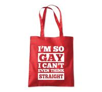 I Can't Even Think Straight Tote Shopping Bag 10 Litres Capacity 42 x 38cm