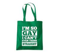 I Can't Even Think Straight Tote Shopping Bag 10 Litres Capacity 42 x 38cm