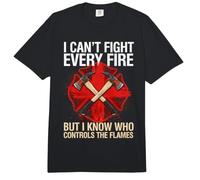 I Can't Fight Every Fire But I Know Who Controls The Flames Comfort Colors Adult Heavyweight T-Shirt