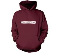 I Can't Get No Sleep Unisex Hoodie - Maroon Large