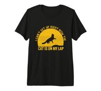 I Can't Get Up Right Now The Cat is On My Lap Premium T-Shirt