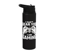 I Can't Hear You I Am Gaming Stainless Steel Insulated Water Bottle