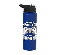 I Can't Hear You I Am Gaming Stainless Steel Insulated Water Bottle