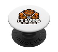 I Can't Hear You I'm Gaming Fierce Gamer PopSockets Adhesive PopGrip
