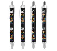 I Can't Hide My Proud LGBT Retractable Ballpoint Pens Black Ink 0.5mm Fine Tip Ball Point Pencil Office Supplies