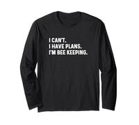 I Can't I Have Plans I'm Beekeeping - Bees Beekeeper Long Sleeve T-Shirt
