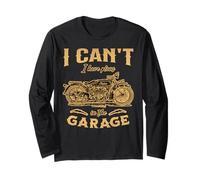 I Cant I Have Plans In The Garage Mens Motorbike Mechanic Long Sleeve T-Shirt
