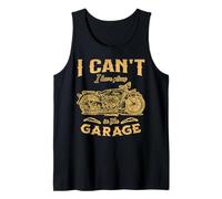 I Cant I Have Plans In The Garage Mens Motorbike Mechanic Tank Top