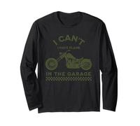 I Cant I Have Plans In The Garage Mens Motorcycle Mechanic Long Sleeve T-Shirt