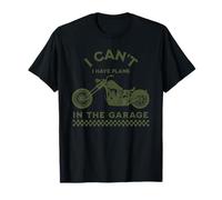 I Cant I Have Plans In The Garage Mens Motorcycle Mechanic T-Shirt