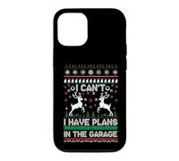 I Can't I Have Plans in The Garage Ugly Christmas Case for iPhone 12/12 Pro