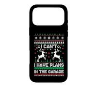 I Can't I Have Plans in The Garage Ugly Christmas Case for iPhone 17 Pro Max