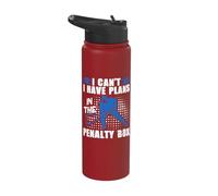 I Can't I Have Plans in The Penalty Box Stainless Steel Insulated Water Bottle