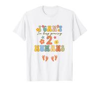 I Can't I'm Busy Growing 2 Humans Funny Twin Mom Twin Mama T-Shirt